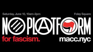 JUNE 10 ALERT! No Platform for Fascism: Noise-Demo against Hate! (NYC) @ Foley Square | New York | New York | United States