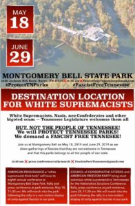 ALERT! Joint American Freedom Party/Council of Conservative Citizens Conference at Montgomery Bell